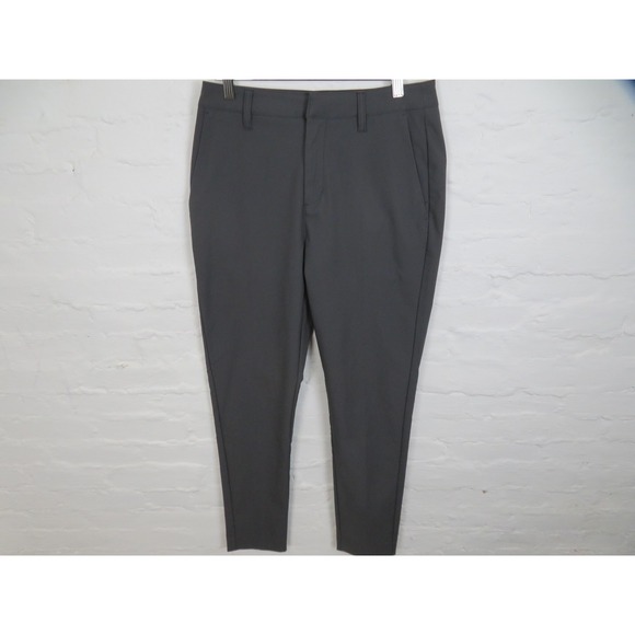 BYLT Premium Executive Pants Mens 30x30 Gray Slim Fit Tapered Stretch Chino - Picture 1 of 11